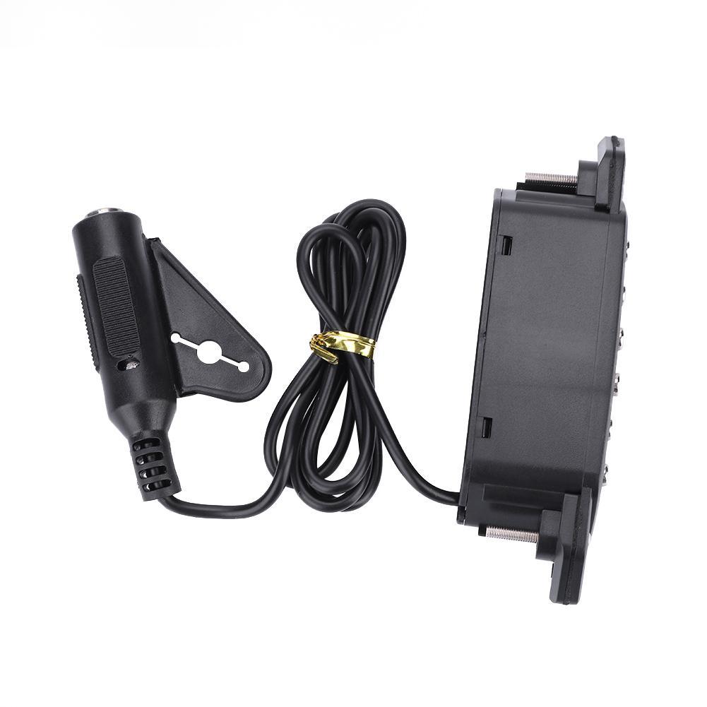 Magnetic Soundhole Pickup for Acoustic Guitar with End Pin Buckle
