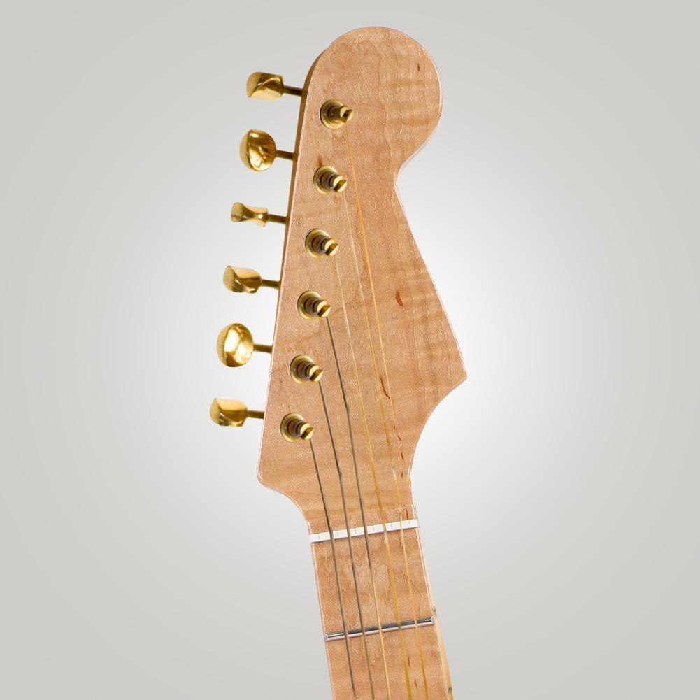 21 Fret Curly Maple Guitar Neck Abalone Shell Dots for ST Stratcaster Parts