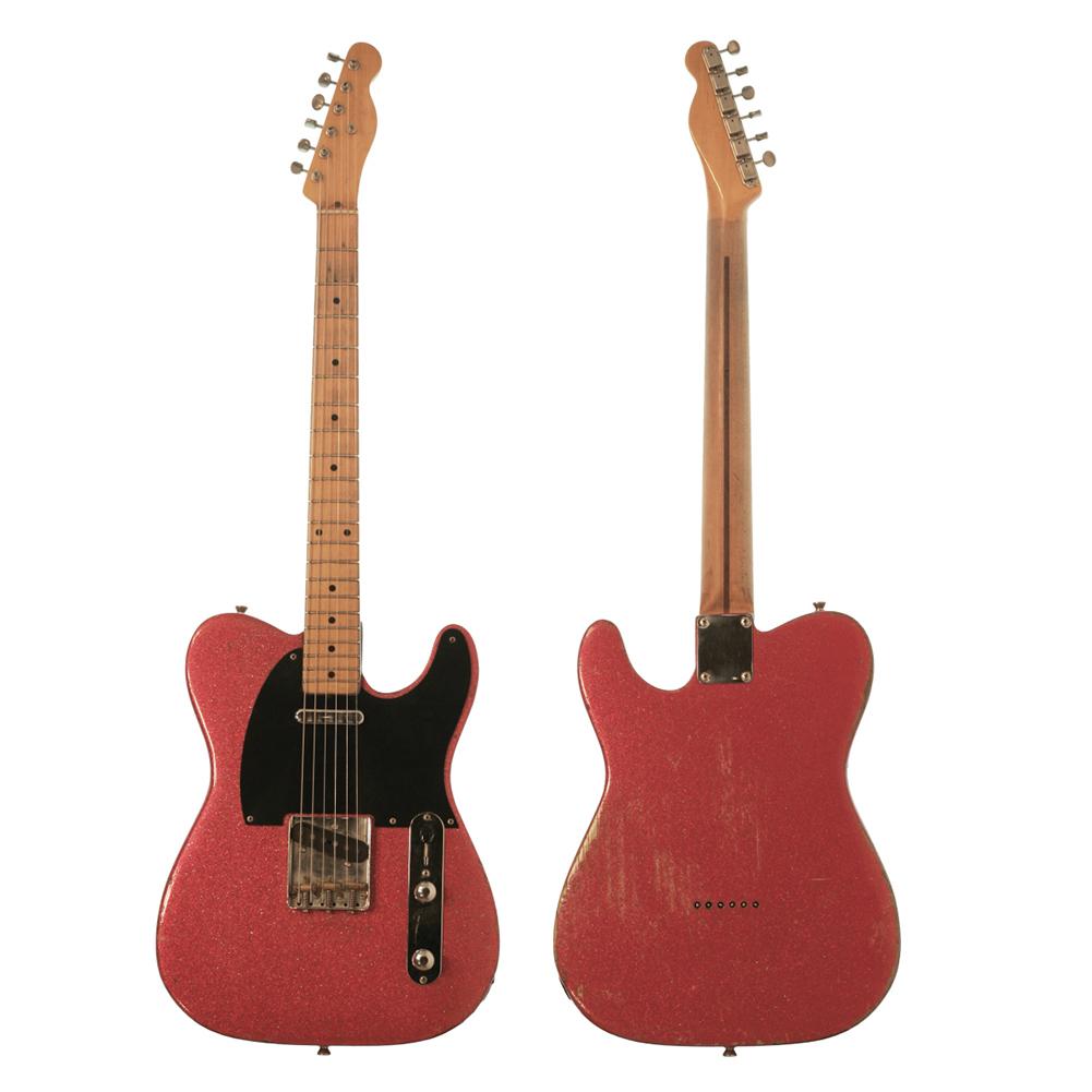 21 Fret Curly Maple Guitar Neck Abalone Shell Dots for TL Telecaster Parts Natural Wood Color