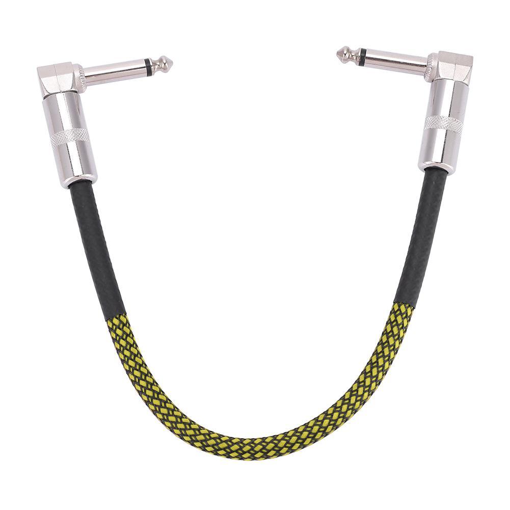 6Pcs 30cm Guitar Effect Pedal Board Patch Cable Cord 1/4 Right Angle Plug