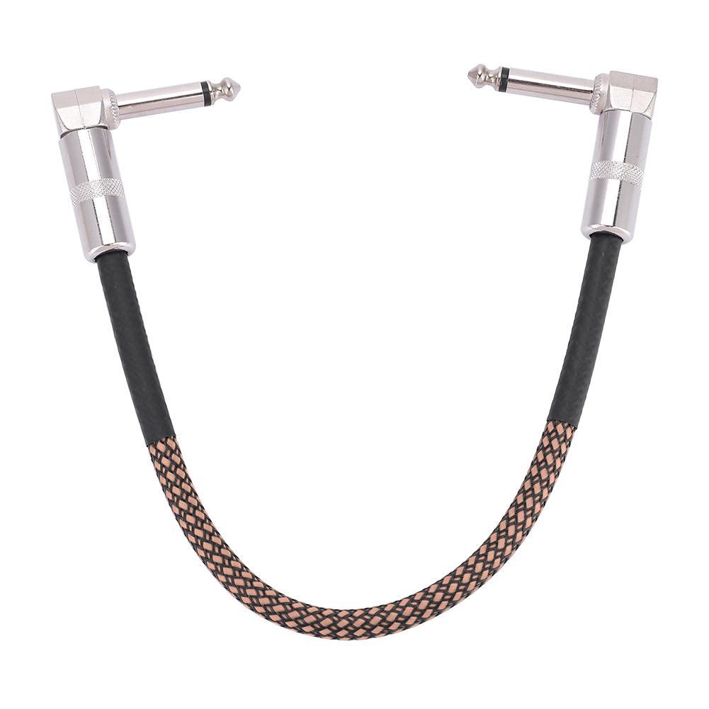 6Pcs 30cm Guitar Effect Pedal Board Patch Cable Cord 1/4 Right Angle Plug