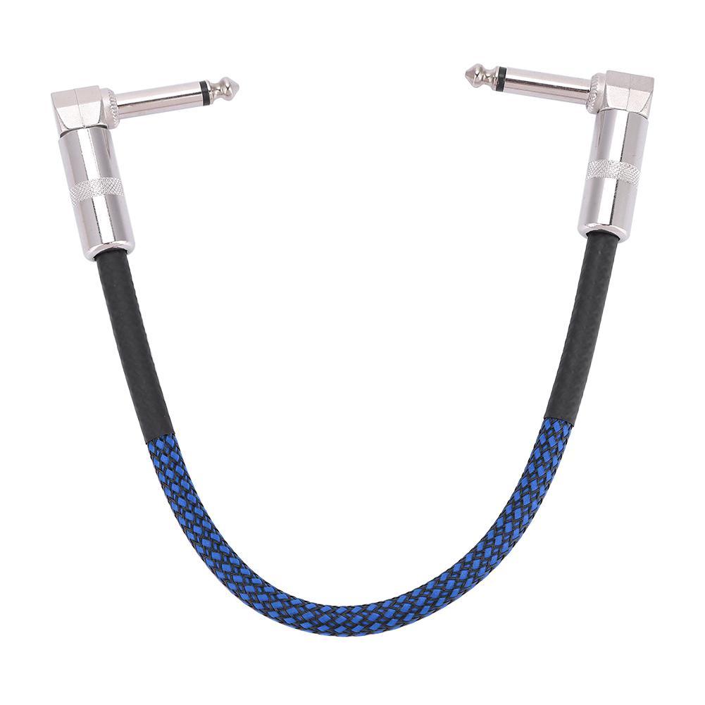 6Pcs 30cm Guitar Effect Pedal Board Patch Cable Cord 1/4 Right Angle Plug