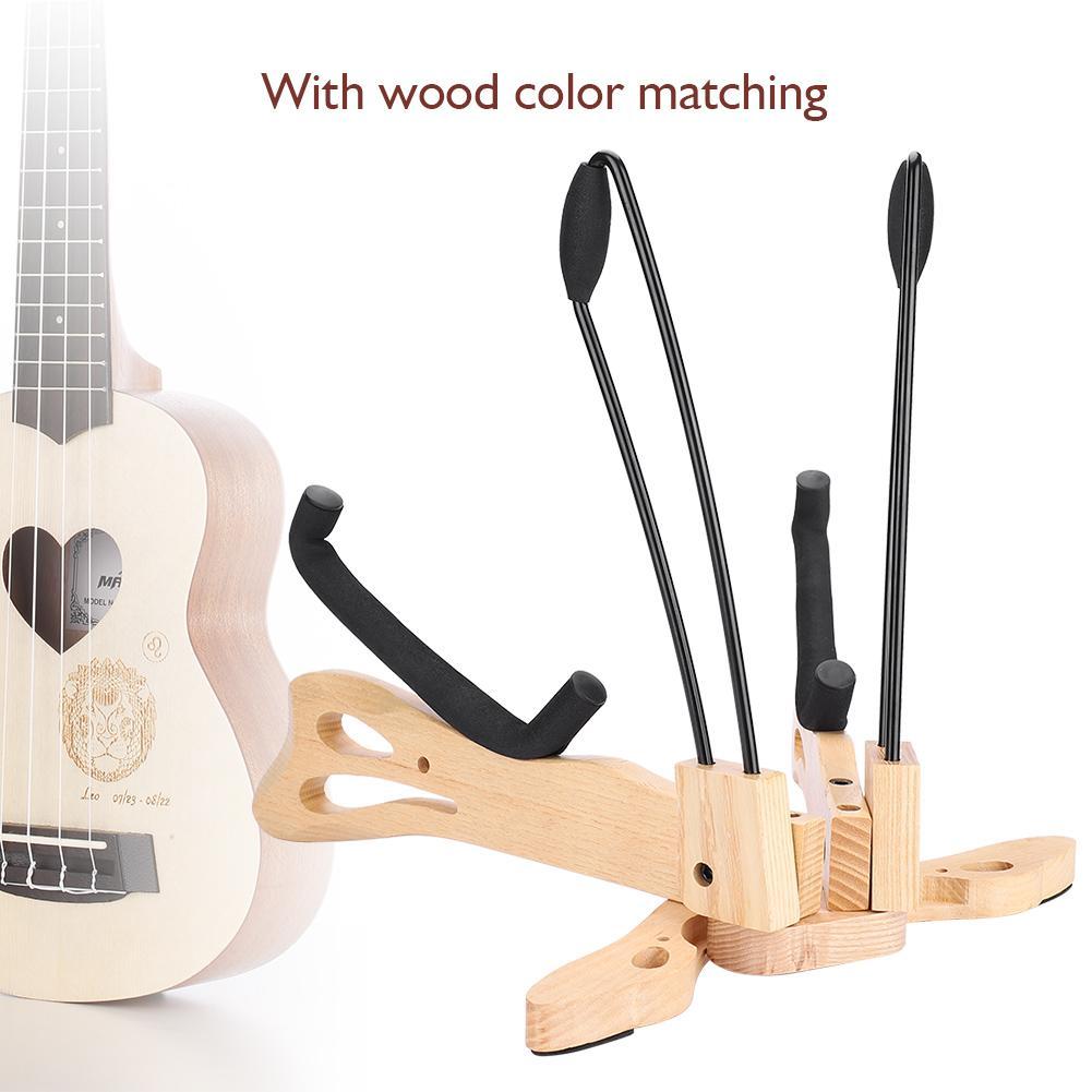 MA-38 Butterfly Shape Guitar Solid Wood Folding Stand Bracket Holder