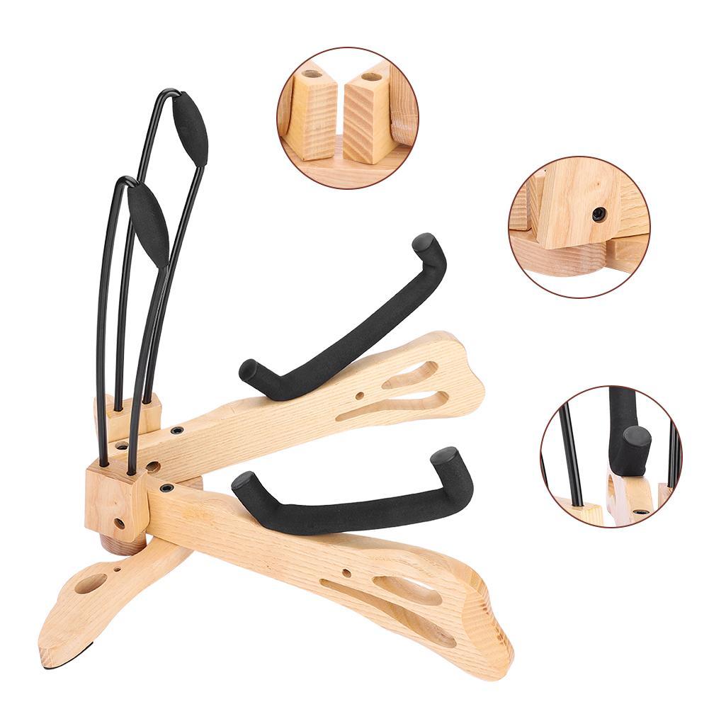 MA-38 Butterfly Shape Guitar Solid Wood Folding Stand Bracket Holder