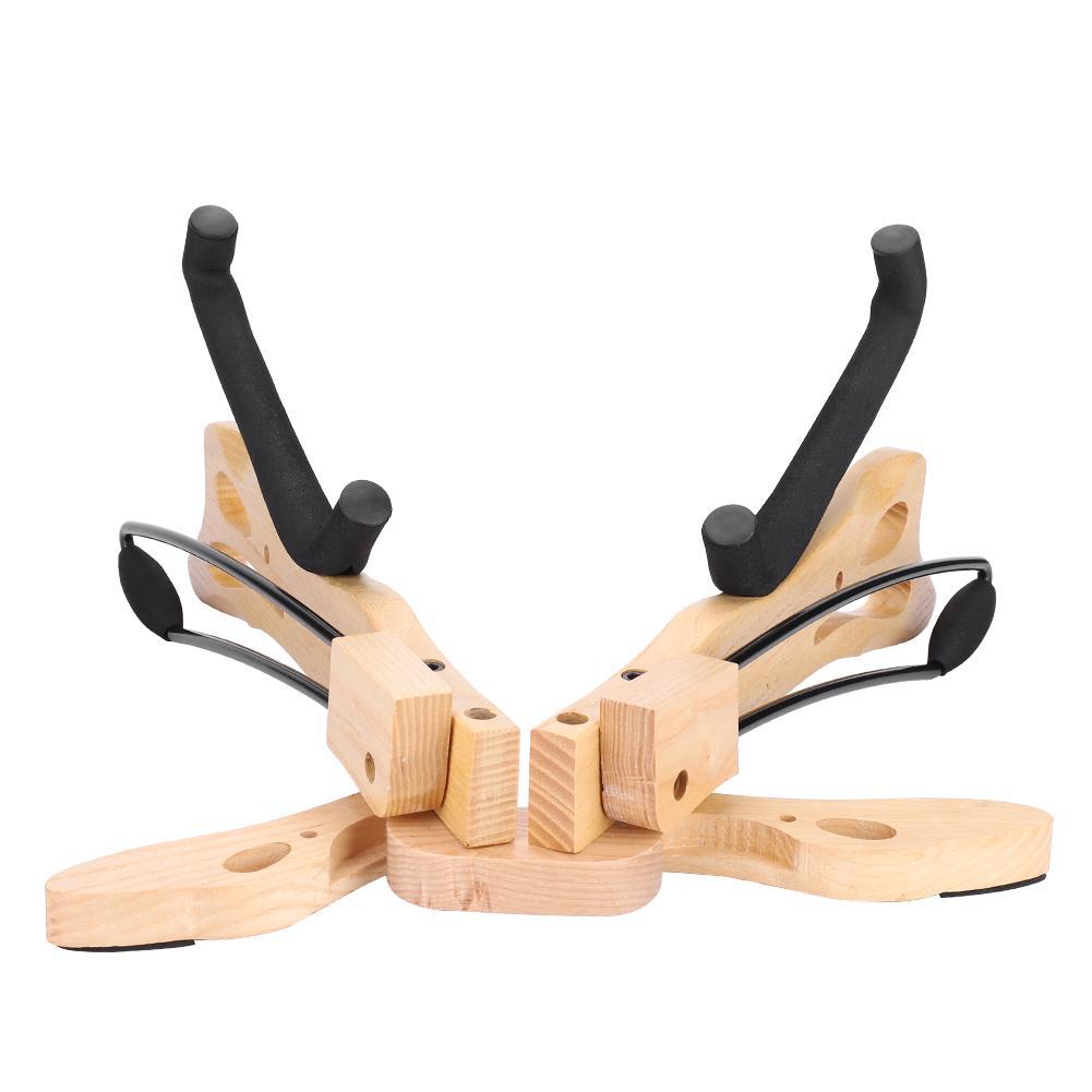 MA-38 Butterfly Shape Guitar Solid Wood Folding Stand Bracket Holder