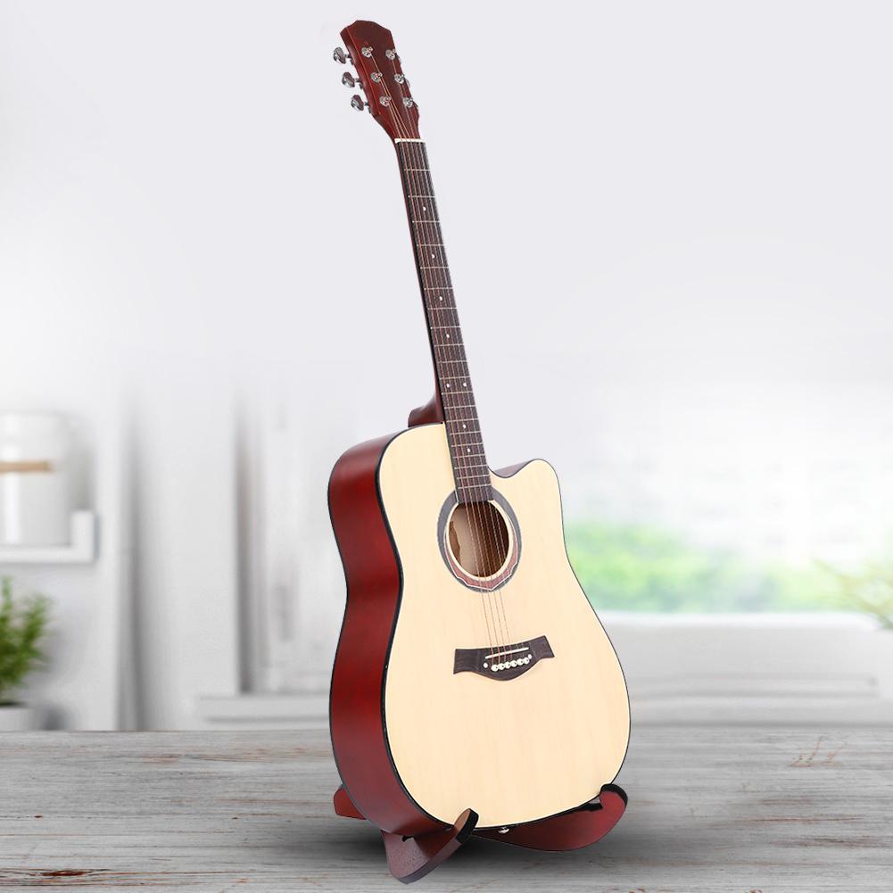 Detachable Space-Saving Wooden Wood Stand Mount Rack for Folk Classical Guitar