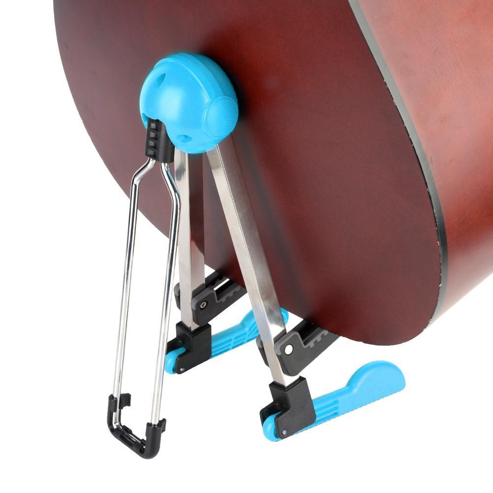 Guitar Stand, Foldable Instrument Stand ABS Material Universal for Acoustic,Classical, Electrical and Bass Guitar, FL-01P, Black