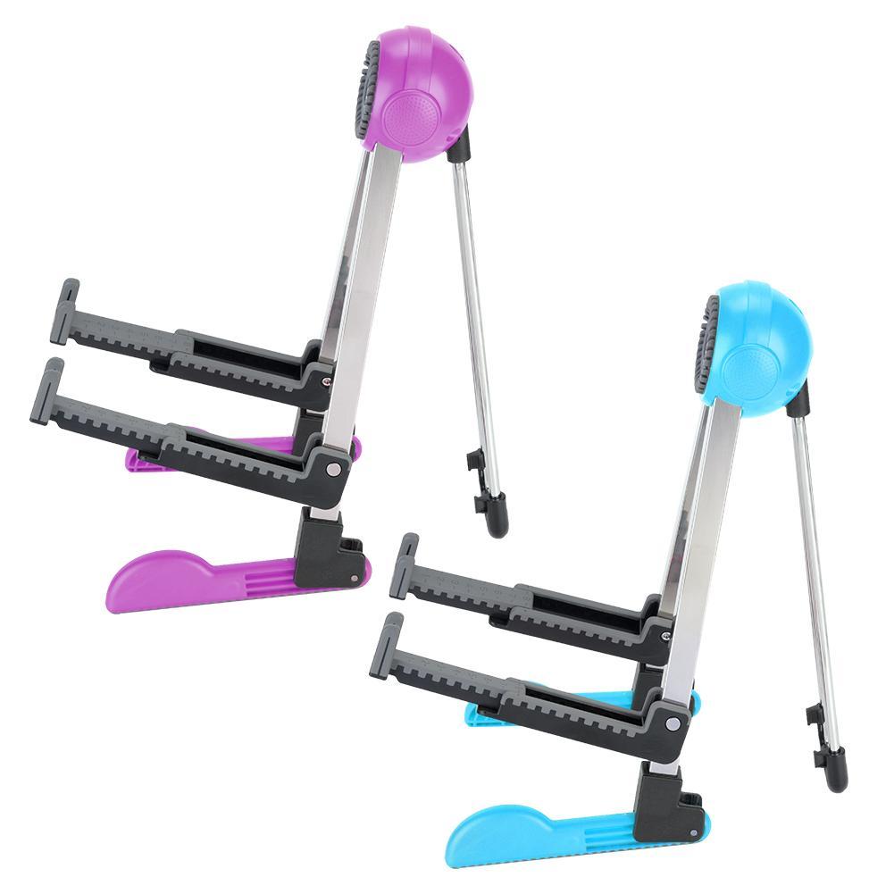 Guitar Stand, Foldable Instrument Stand ABS Material Universal for Acoustic,Classical, Electrical and Bass Guitar, FL-01P, Black