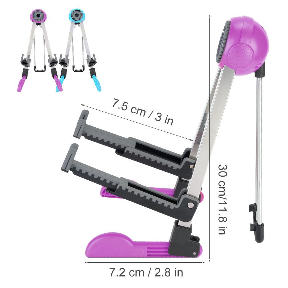 Guitar Stand, Foldable Instrument Stand ABS Material Universal for Acoustic,Classical, Electrical and Bass Guitar, FL-01P, Black