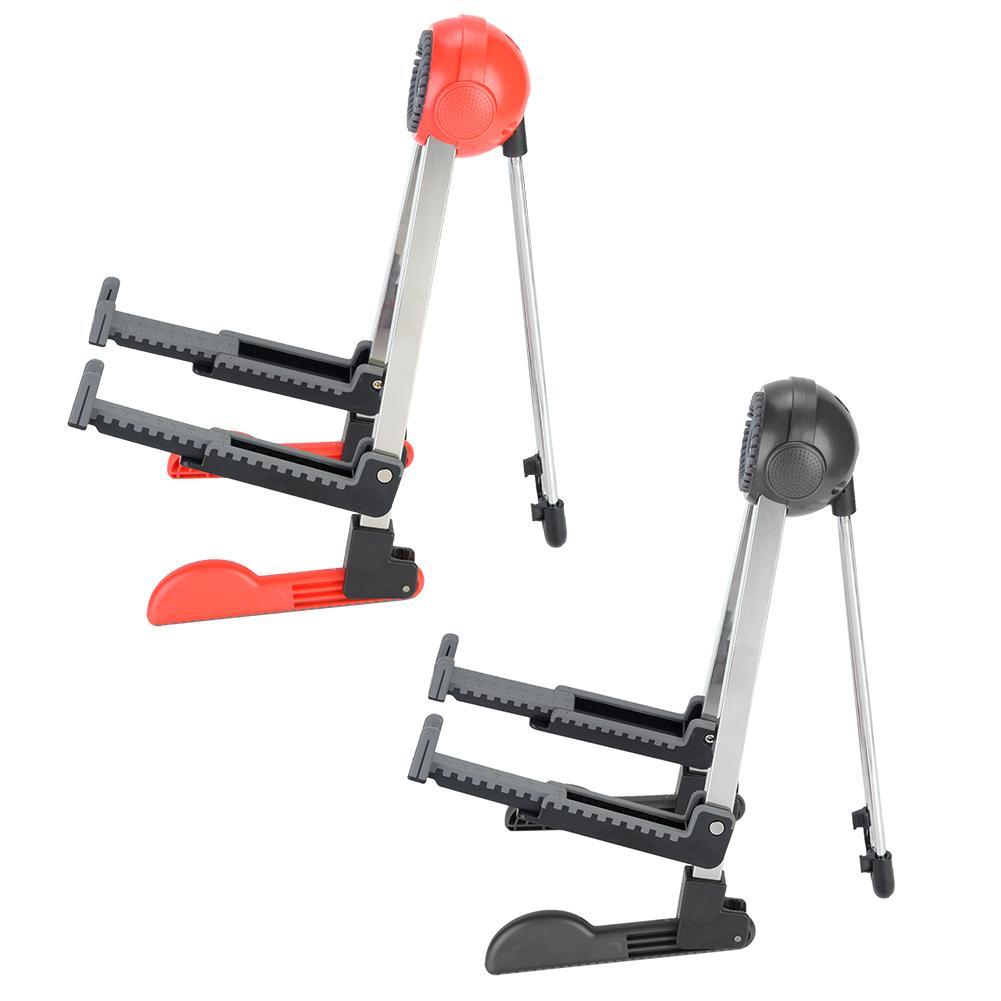 Guitar Stand, Foldable Instrument Stand ABS Material Universal for Acoustic,Classical, Electrical and Bass Guitar, FL-01P, Black