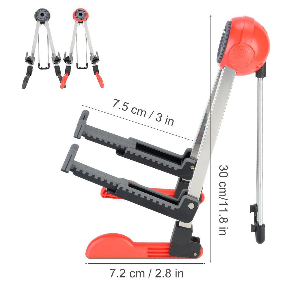 Guitar Stand, Foldable Instrument Stand ABS Material Universal for Acoustic,Classical, Electrical and Bass Guitar, FL-01P, Black