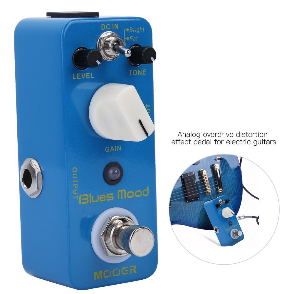 Blues Style Overdrive Guitar Effect Pedal 2 Modes(Bright/Fat) True Bypass Full Metal Shell