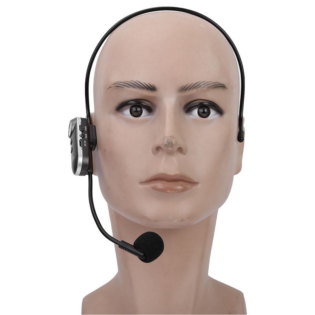 Wireless FM Audio Mic Set Rechargeable Headset Handheld Microphone for Voice Amplifier