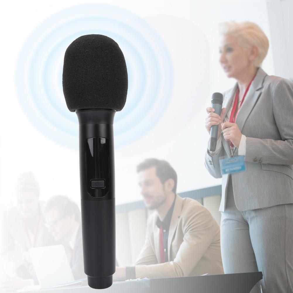 UHF Wireless Audio Mic Set Rechargeable Handheld Microphone
