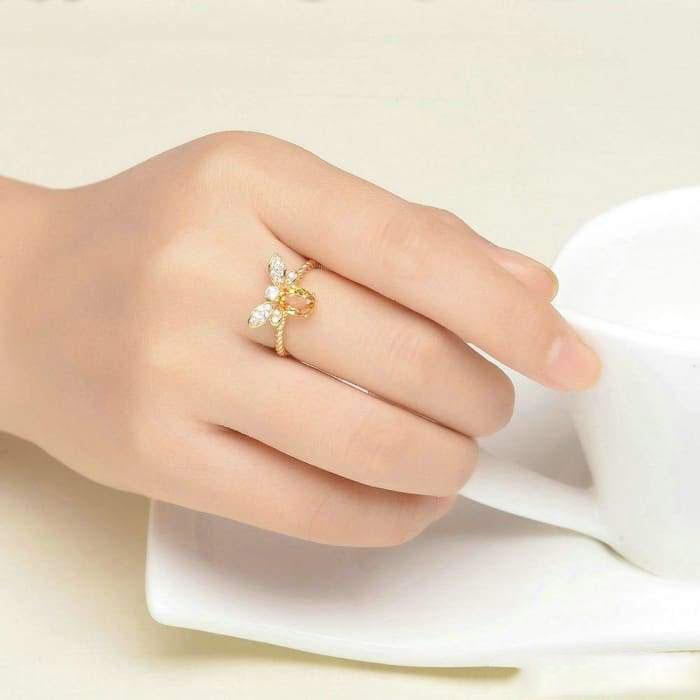 Citrine "Bee d'Or" ring