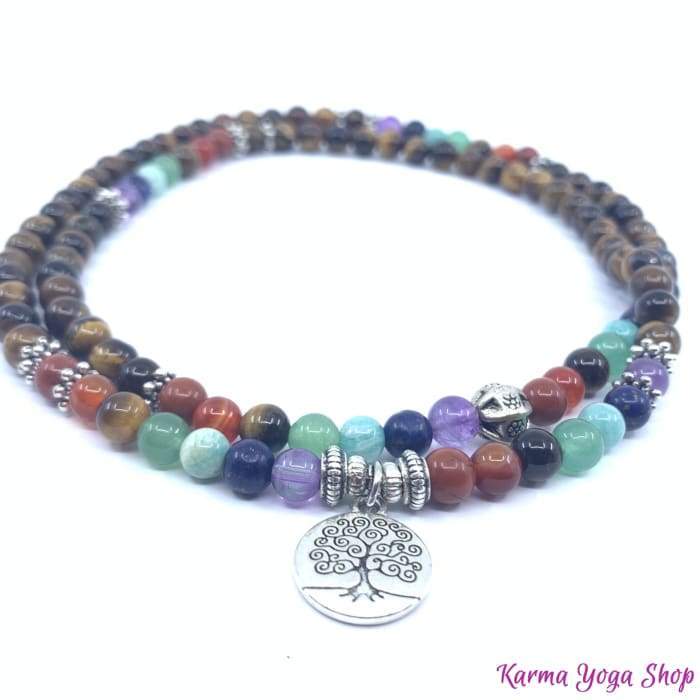 Tiger Eye 7 Chakras Healing Bracelet