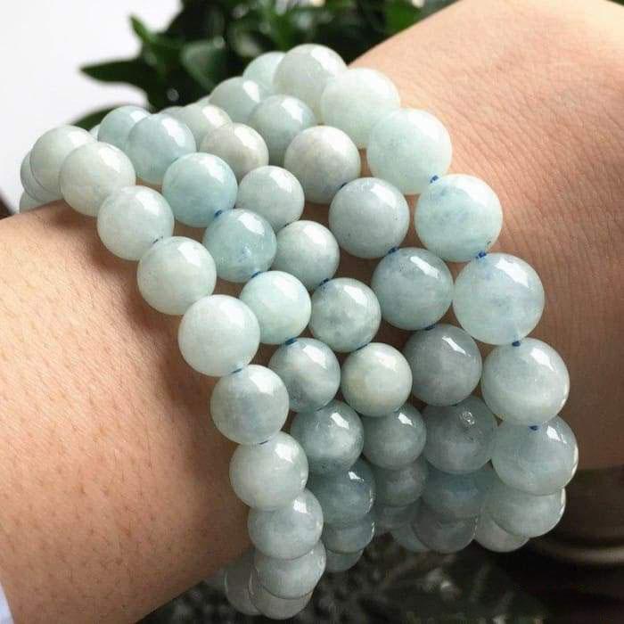 Bracelet "Force of the Voice" in Aquamarine