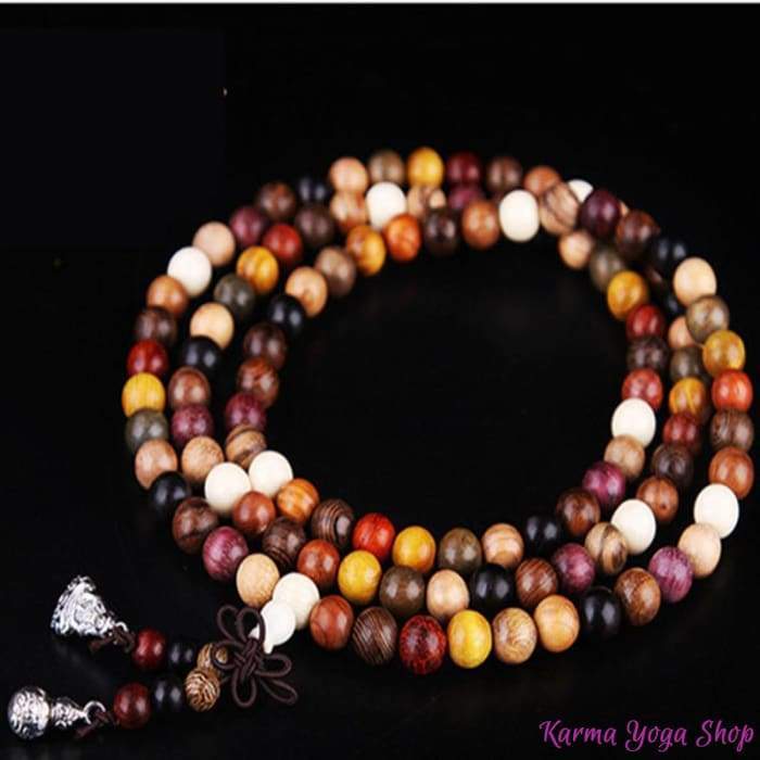 Tibetan Mala Bracelet with 108 Sandalwood Beads