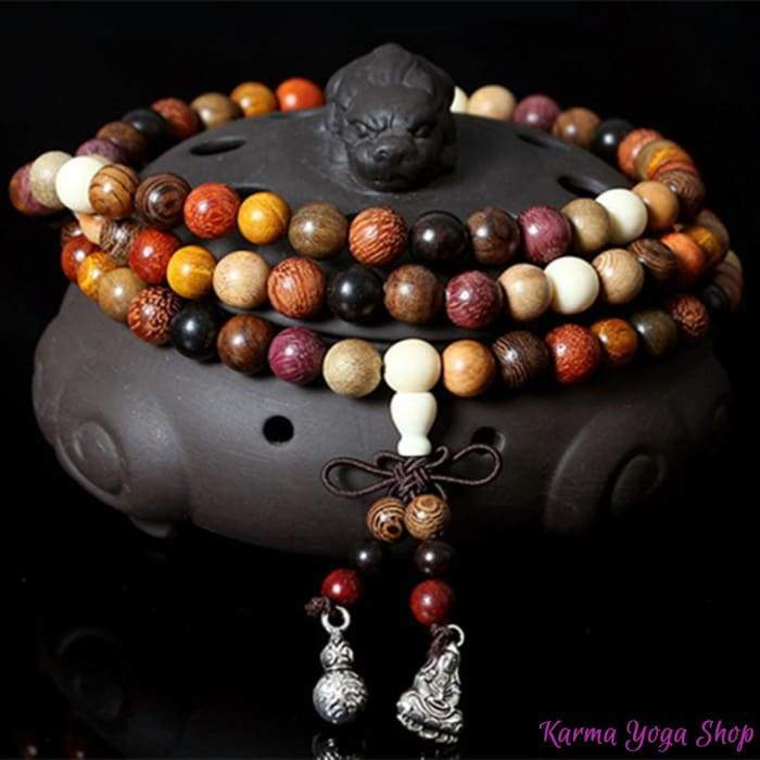 Tibetan Mala Bracelet with 108 Sandalwood Beads