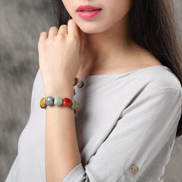 "Volupté" Bracelet in Ceramic Beads - 4 models available