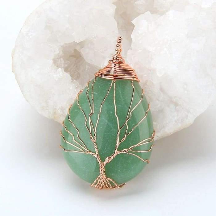 Handmade "Tree of Life" Necklace in Semi-Precious Stones