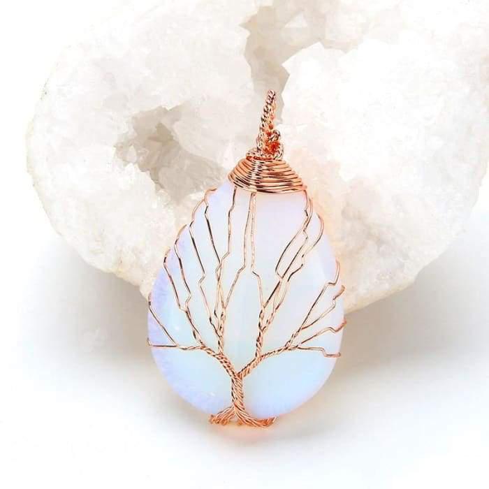 Handmade "Tree of Life" Necklace in Semi-Precious Stones
