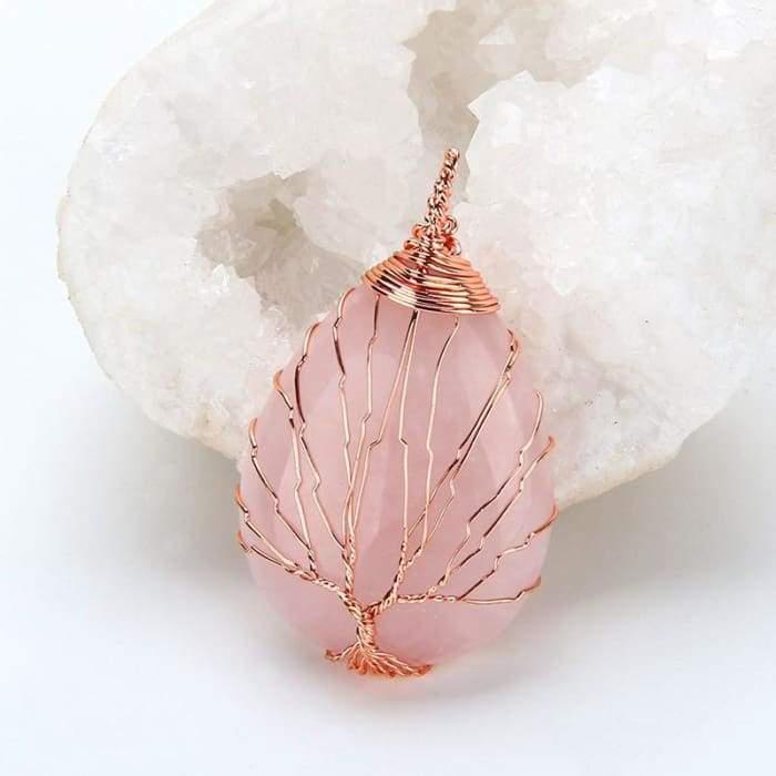 Handmade "Tree of Life" Necklace in Semi-Precious Stones