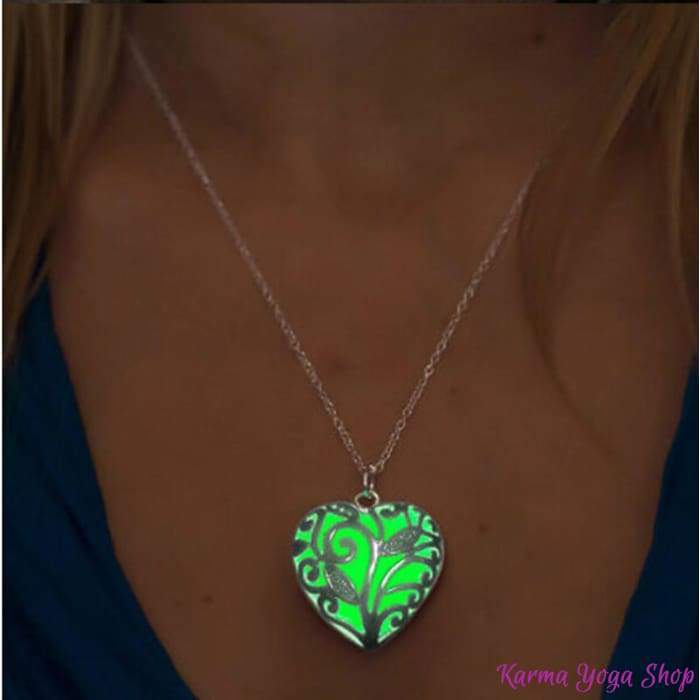Necklace "Illuminated heart"