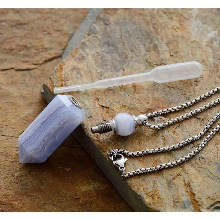 Necklace "Secret Flask" in Natural Stone - 3 models available