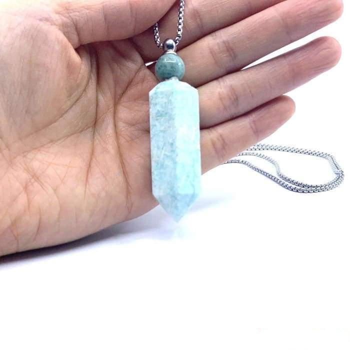 Necklace "Secret Flask" in Natural Stone - 3 models available