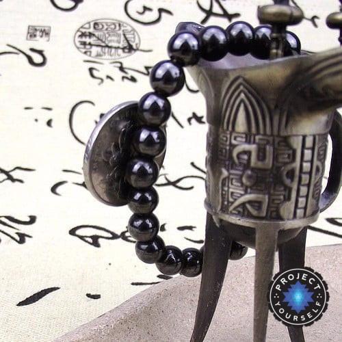 Cool Magnetic Hematite Stone Beads Bracelet
