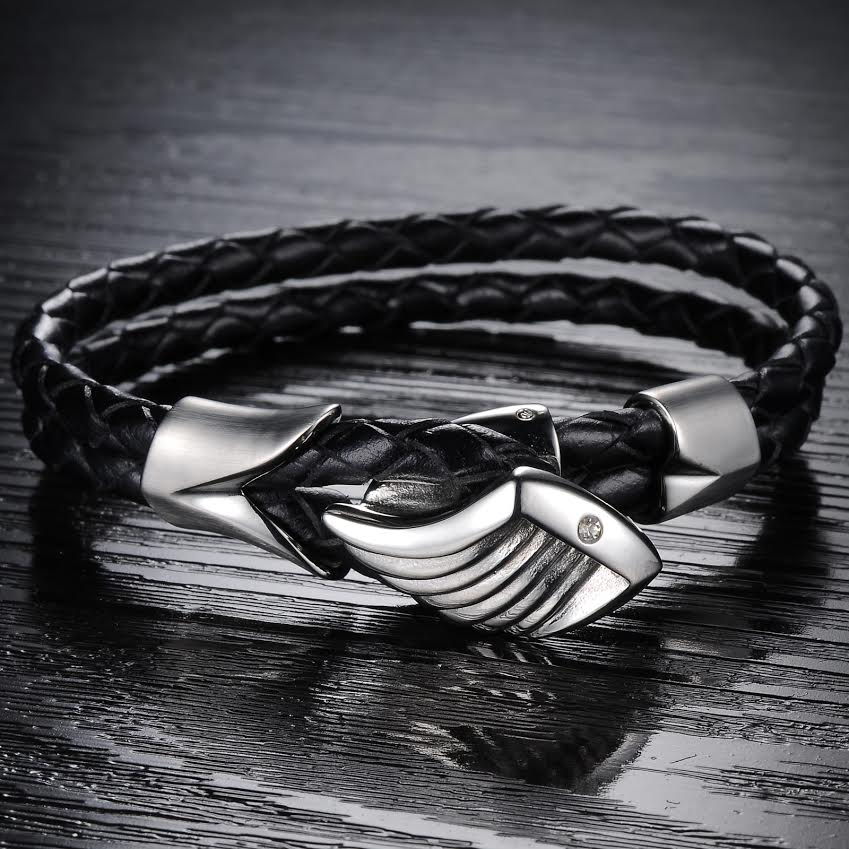Men's Angels Wing Silver Plated Bracelet - Florence Scovel - 2
