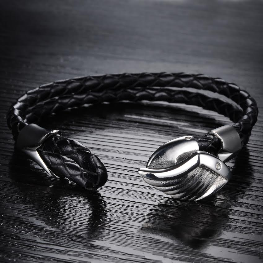 Men's Angels Wing Silver Plated Bracelet - Florence Scovel - 3