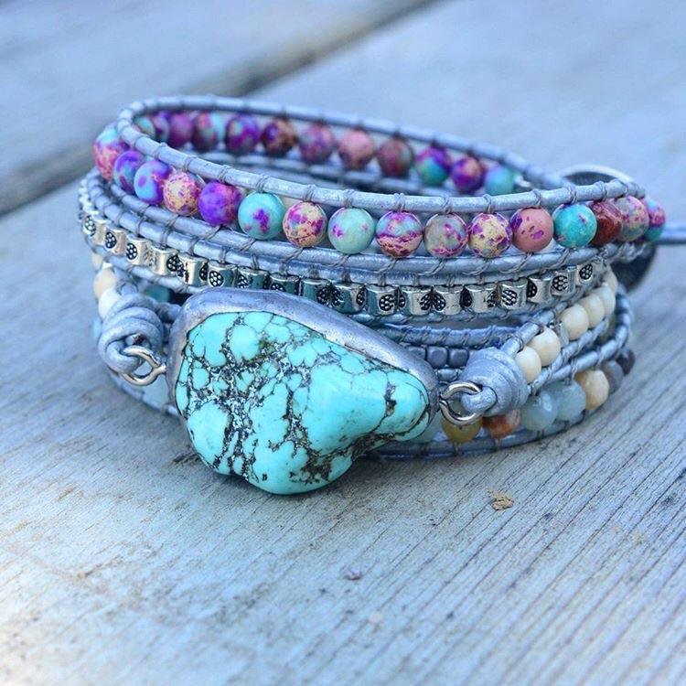 The Turquoise Protection Wrap Bracelet