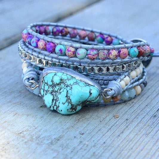 The Turquoise Protection Wrap Bracelet