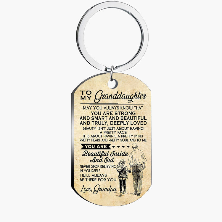 Color Print Military Key Chain Accessories Decorative Bag Pendant