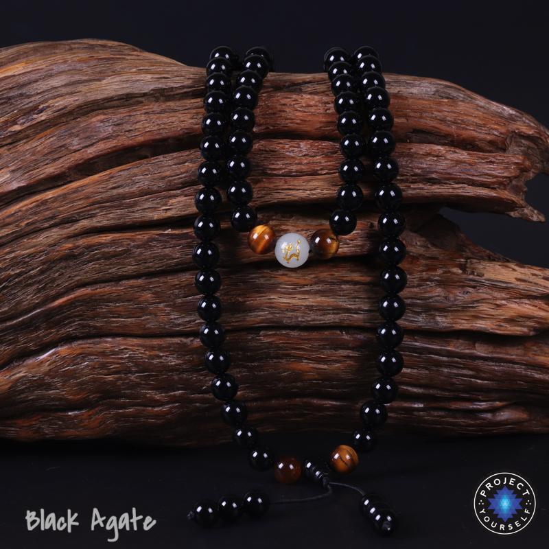 Luminous Dragon 108 Mala Bracelet