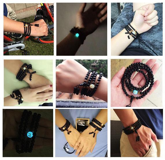 Luminous Dragon 108 Mala Bracelet