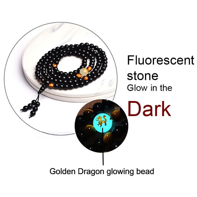 Luminous Dragon 108 Mala Bracelet