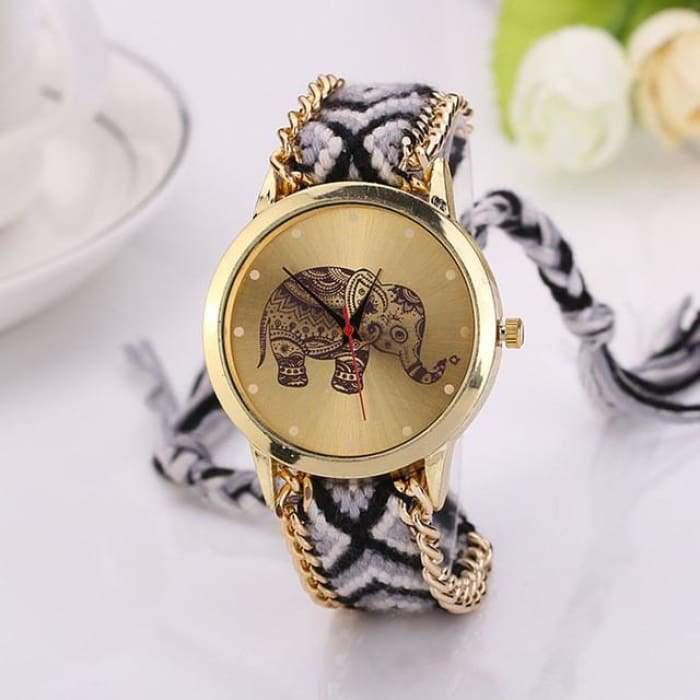 Woven watch "Sacred Elephant" - 5 models available