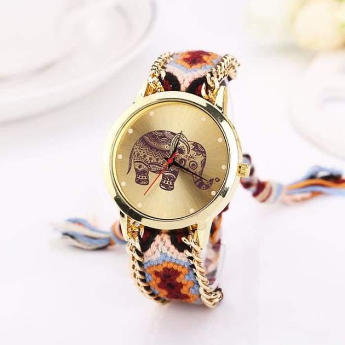Woven watch "Sacred Elephant" - 5 models available