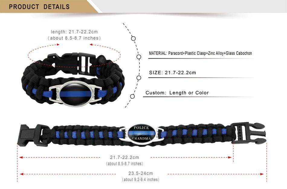 Cancer Awareness Paracord Charm Bracelets