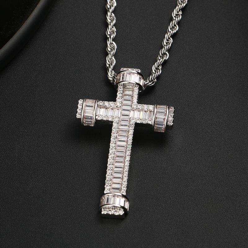 Cross Pendant Necklace- Iced Out Cubic Zircon Pendant