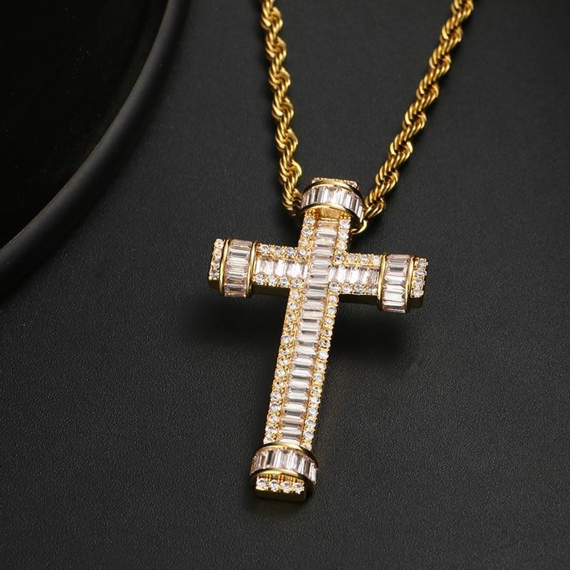 Cross Pendant Necklace- Iced Out Cubic Zircon Pendant