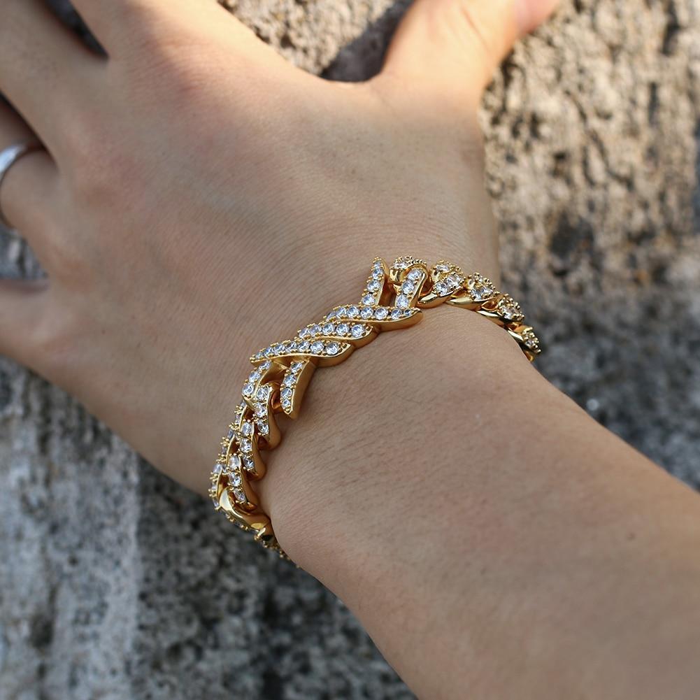 Iced Out Hip Hop CZ Bracelet- Men's Hip Hop Jewelry