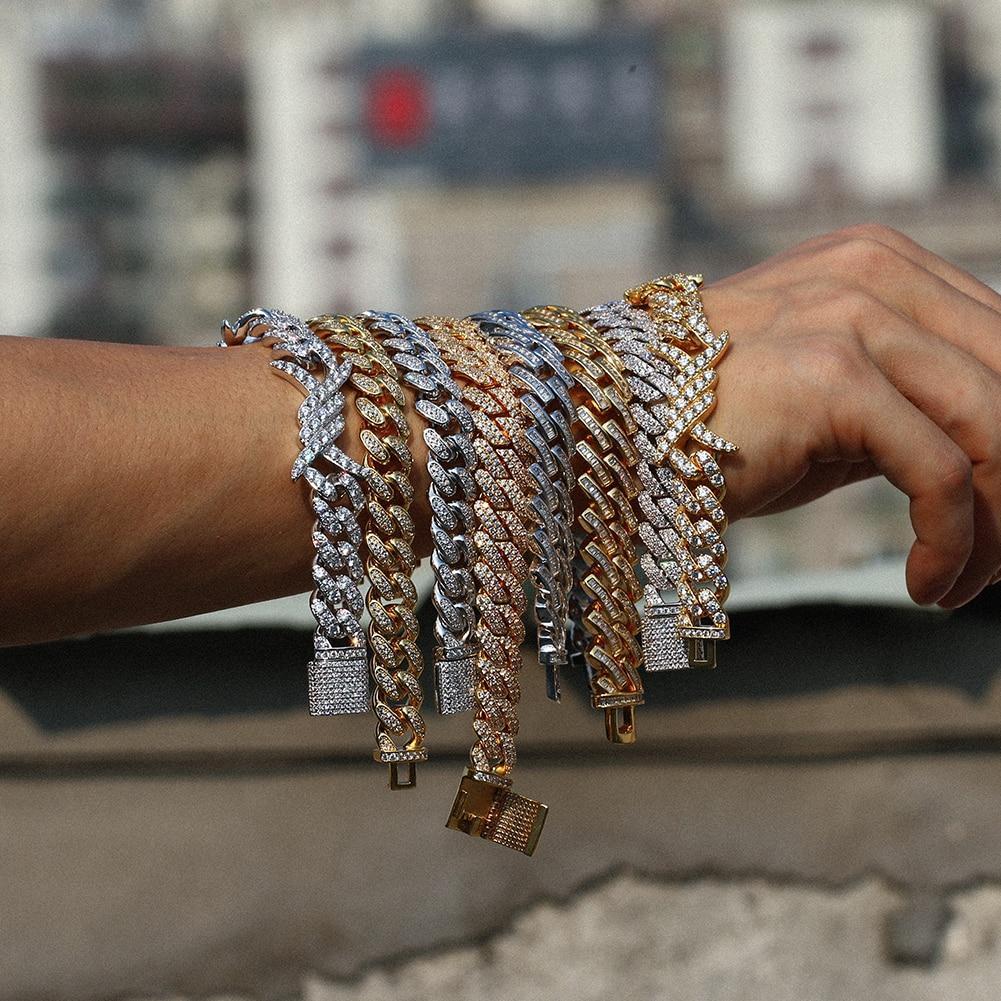 Iced Out Hip Hop CZ Bracelet- Men's Hip Hop Jewelry