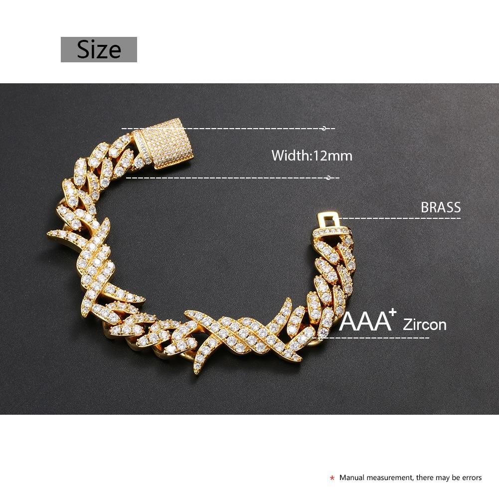 Iced Out Hip Hop CZ Bracelet- Men's Hip Hop Jewelry