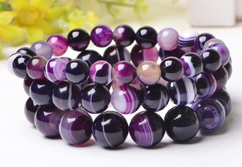 Purple Agate Power Bracelet