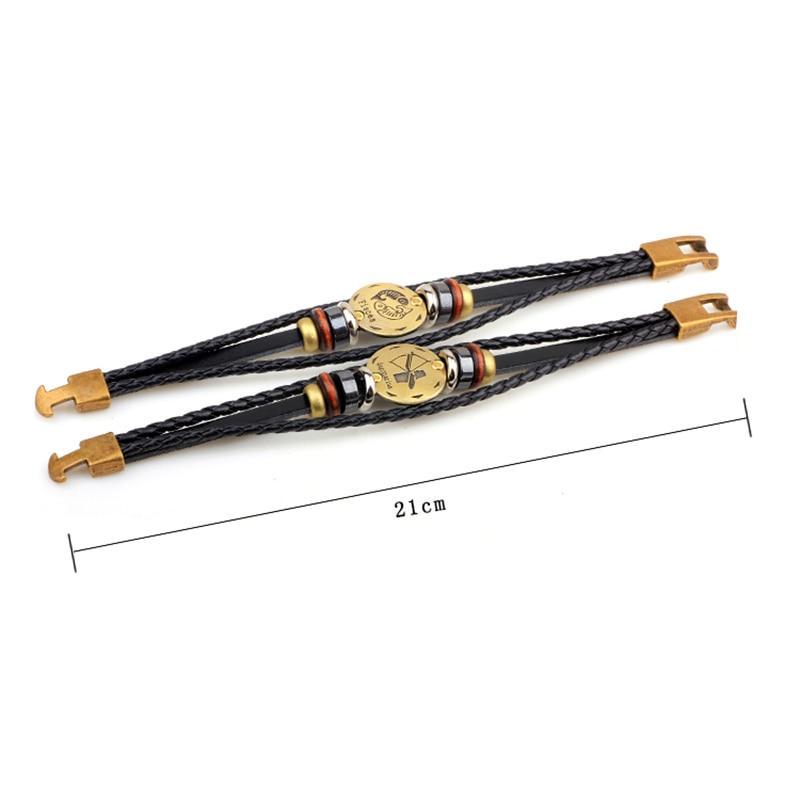 Multi-Layer 12 Zodiac Signs Constellation Leather Bracelet