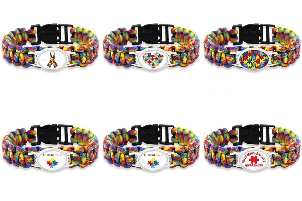 Cancer Awareness Paracord Charm Bracelets